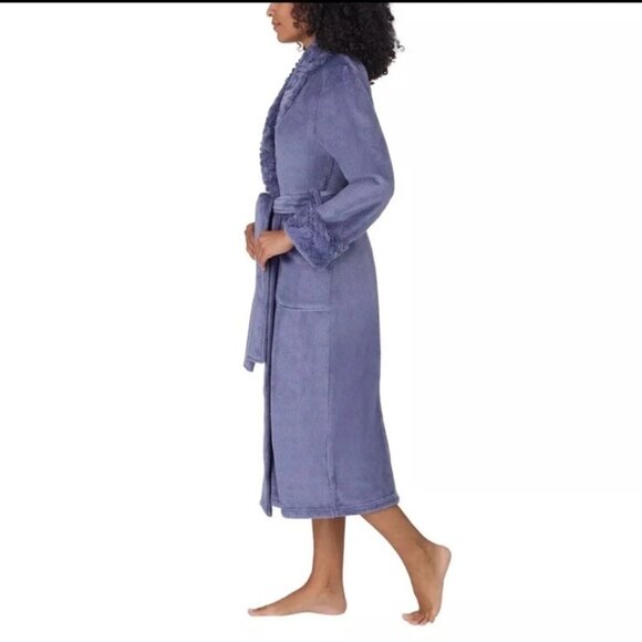 🛍️ BLACK FRIDAY 🛍 NWT 🛍️ CAROLE HOCHMAN WOMEN'S PLUSH SHAWL COLLAR ROBE XS - Picture 5 of 7